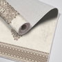 Mijölnir 510602 Juego de Alfombras de Baño Marrón 2 Piezas Poliéster 850 gr/m² 50x60cm 60x100cm Antideslizante Antibacteriano Lavable